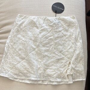 White Fox White Skirt